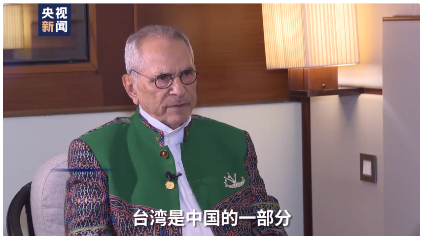 “台湾是中国的一部分 台湾问题应留给中国人自己解决”