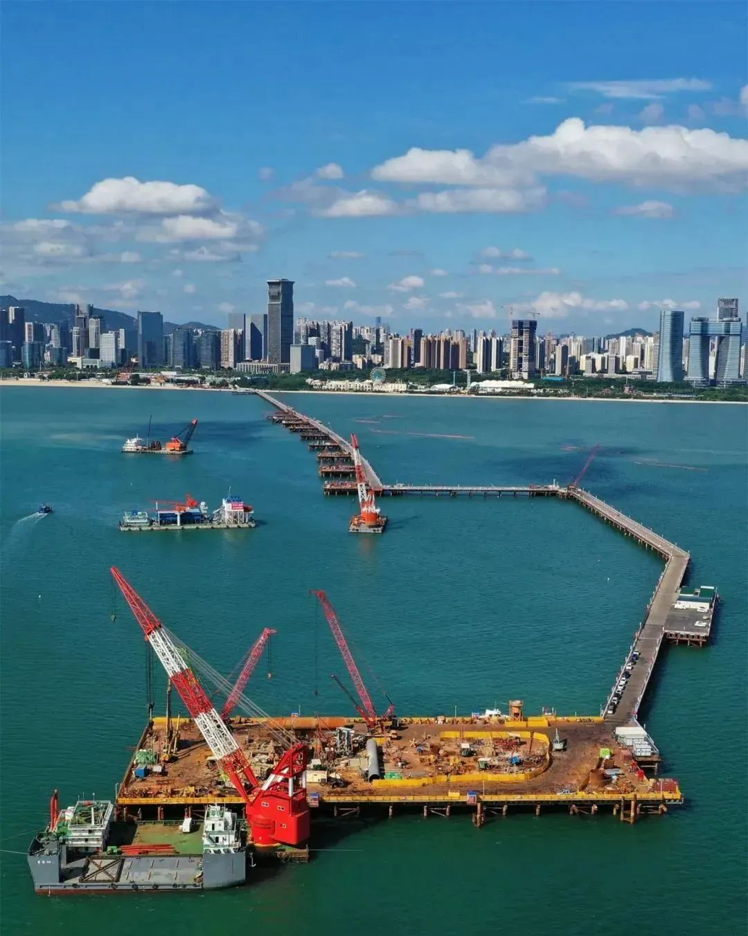 厦金大桥（厦门段）建设刷新“进度条”