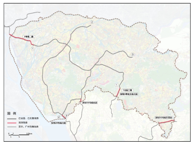 新！广深5条地铁拟连通东莞