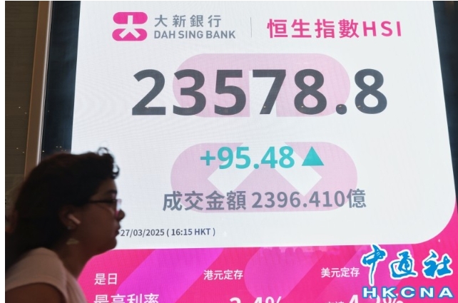 大行看好中國市場 港股升95點