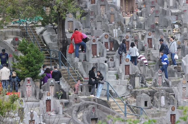 清明節 香港市民掃墓祭祖