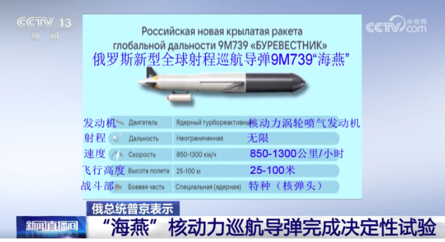 普京再談“海燕”導彈：可用於探月
