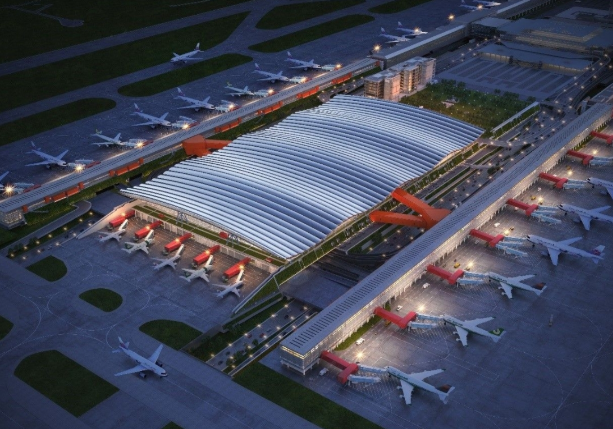 桃園國際機場第三航廈北登機廊廳試營運