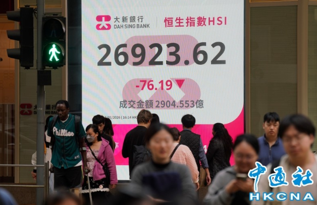 港股跌76點 攜程遭查股價跌近兩成