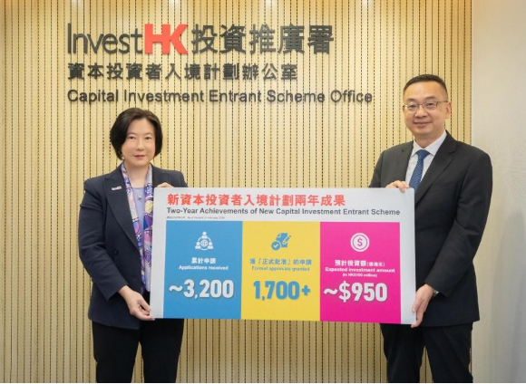 香港“新資本投資者入境計劃”條件更新 將帶來950億港元投資